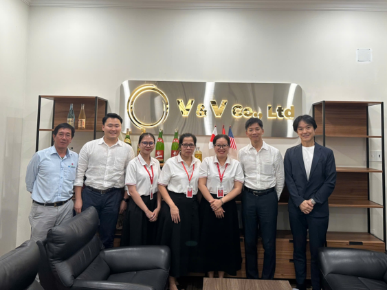 NHÀ MÁY RƯỢU TAKARA CÙNG ĐẠI DIỆN HFC ĐẾN THĂM VÀ LÀM VIỆC TẠI V&V