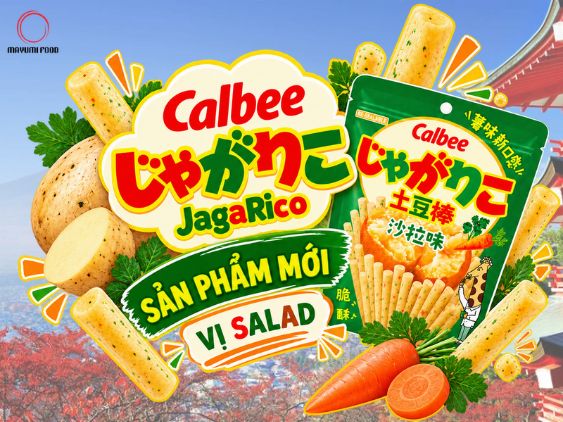 Jagarico là gì? Khám phá snack khoai tây dạng que vị Salad nổi tiếng từ Nhật Bản