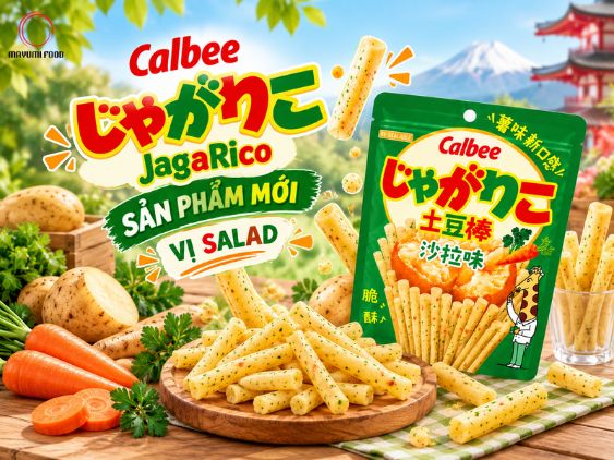Jagarico Vị Salad: Snack Khoai Tây Nhật Bản Mới